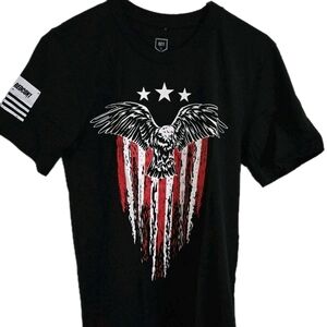 REDCON1 RC1 Mens S Patriotic Eagle T-Shirt Black Military Gym Training Tee NWT